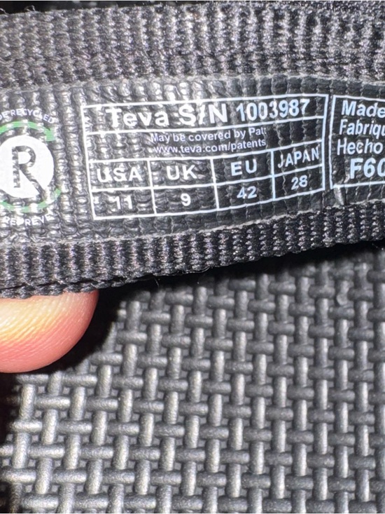 Teva Black Webbing Strap Sandals main image 4